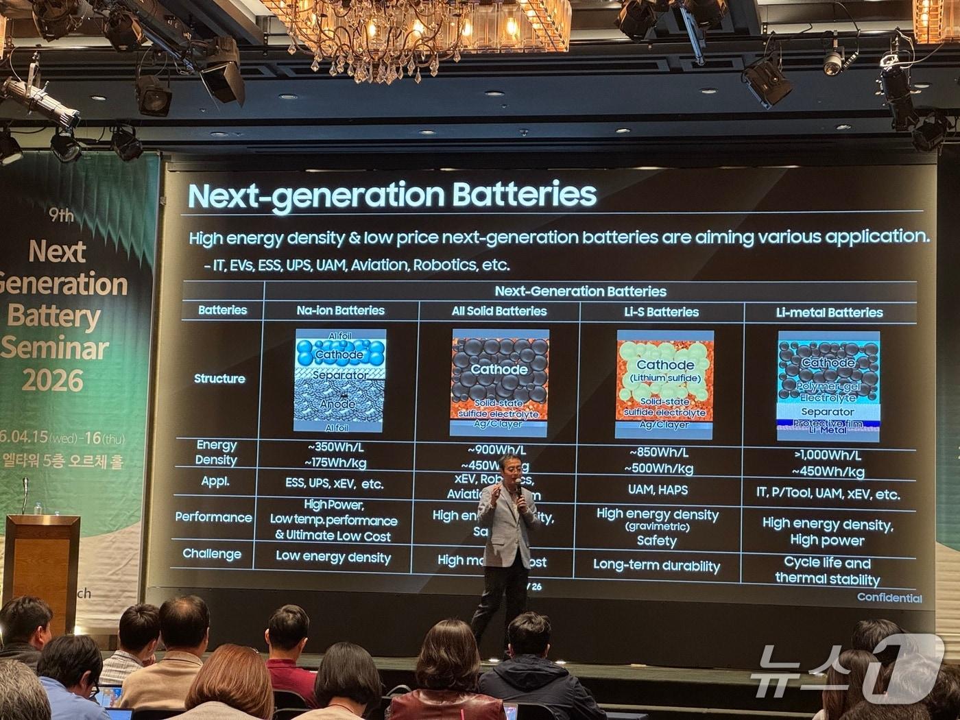본문 이미지 - 15일 서울 서초구 엘타워에서 열린 글로벌 배터리 콘퍼런스 NGBS 2026 2026.4.15/뉴스1