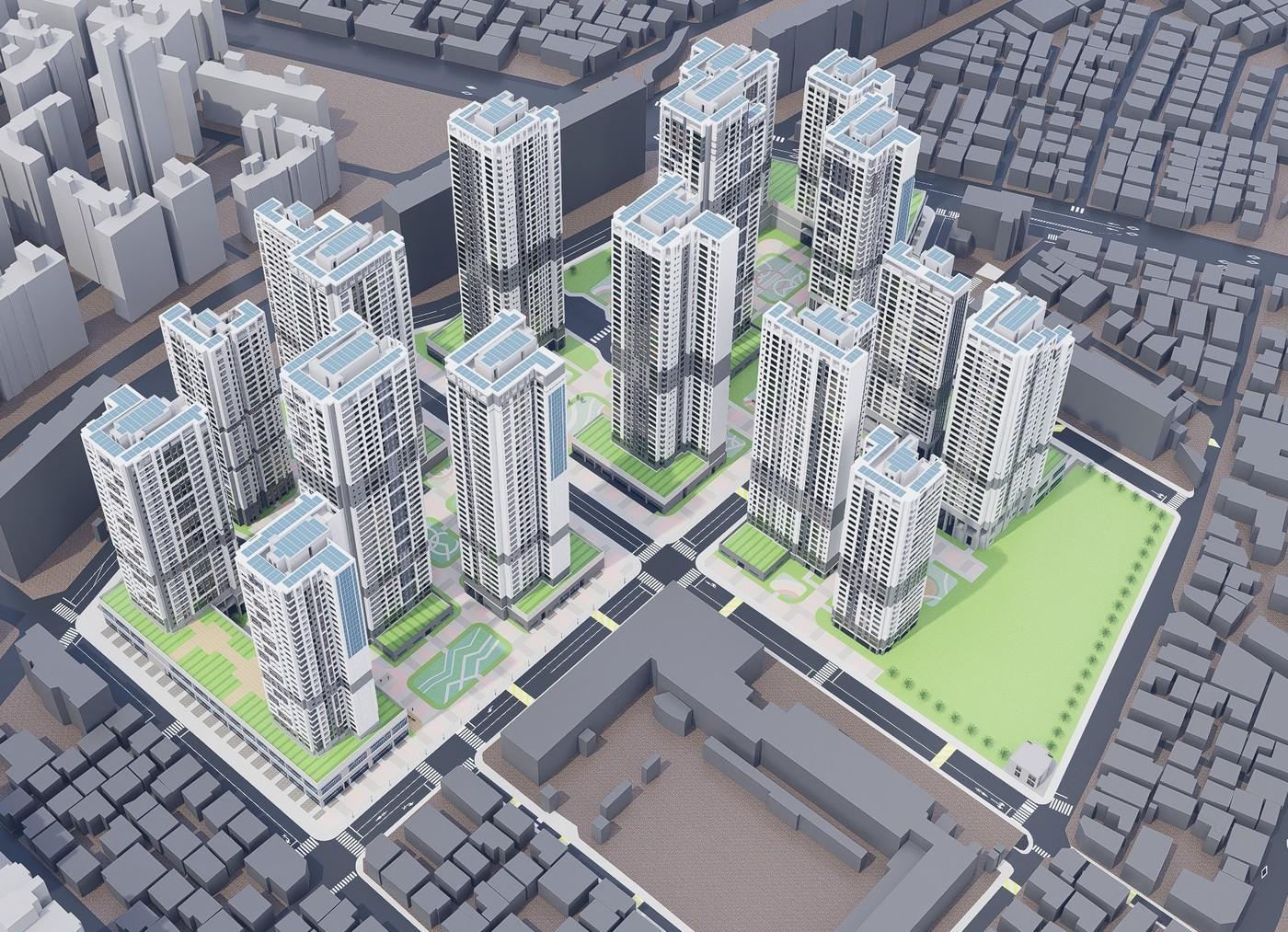본문 이미지 - 중랑구 면목동 542-7번지 일대 역세권 장기전세주택 도시정비형 재개발사업 조감도 (서울시 제공)