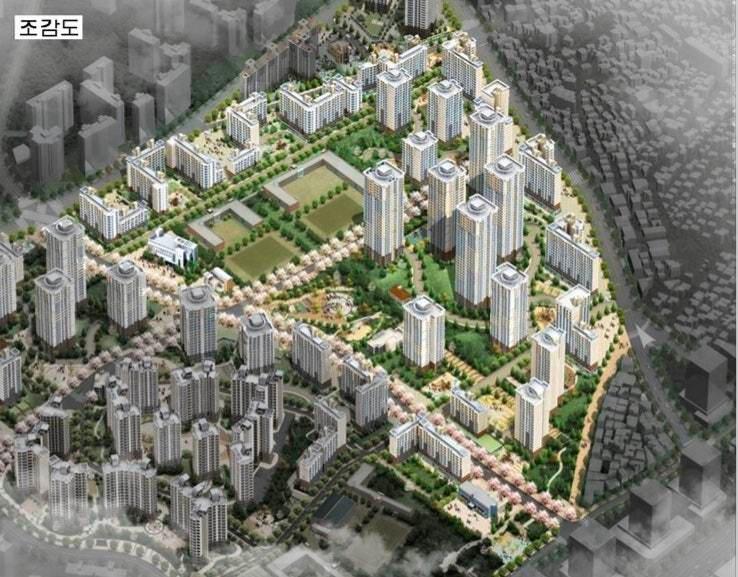 본문 이미지 -  미아2재정비촉진구역 단지 조감도(정비업계 제공) 뉴스1 ⓒ News1