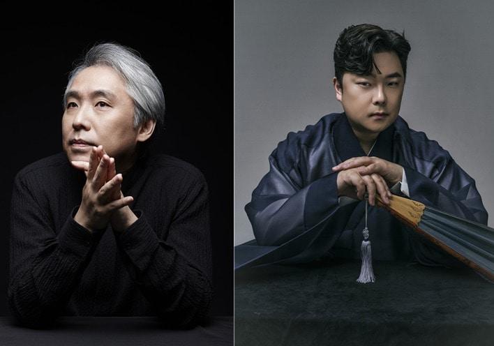본문 이미지 - 피아니스트 김대진(왼쪽)과 소리꾼 고영열(한국문화예술위원회 제공)