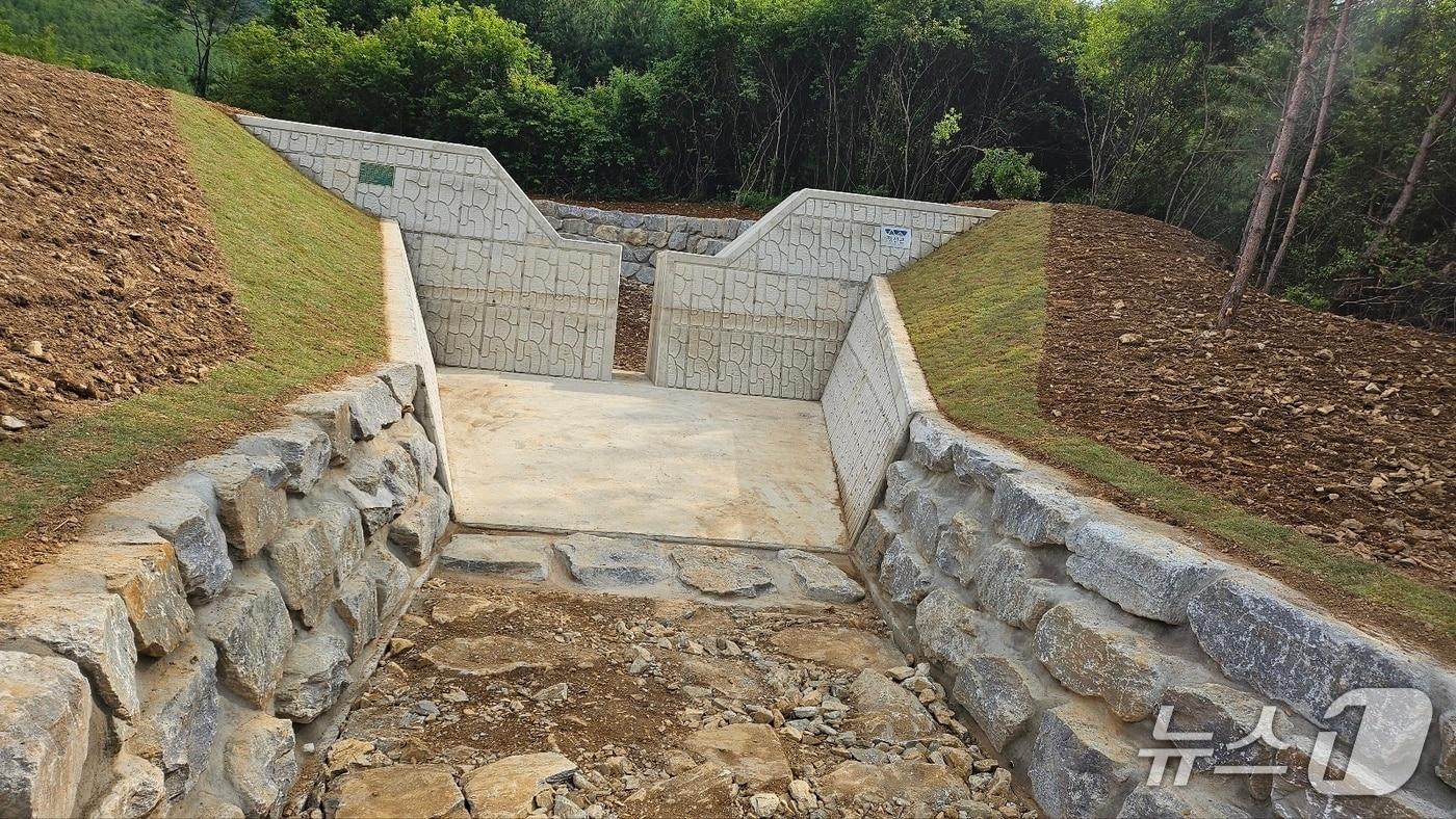 본문 이미지 - 강원 정선군의 사방댐 자료 사진. (정선군 제공. 재판매 및 DB금지) 2026.4.16/뉴스1