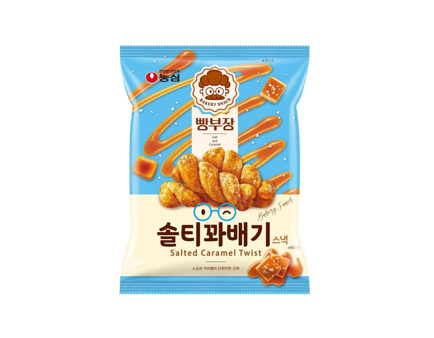 본문 이미지 - 농심 빵부장 솔티꽈배기 제품 이미지.(농심 제공)