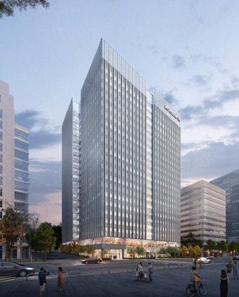 본문 이미지 - 코리안리재보험 신사옥 조감도.(DL이앤씨 제공) / 뉴스1 ⓒ News1