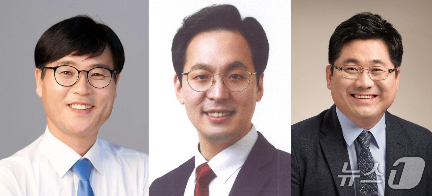 본문 이미지 - 왼쪽부터 더불어민주당 변광용, 국힘 김선민, 무소속 하준명. 순서는 정당 및 가나다 순.(중앙선거관리위원회 갈무리. 재판매 및 DB금지)