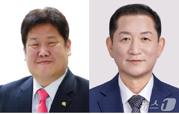 본문 이미지 - 국민의힘 이상호 강원 태백시장(왼쪽)과 더불어민주당의 김동구 태백시장 후보, (태백시·중앙선거관리위원회 제공. 재판매 및 DB금지) 2026.4.17/뉴스1