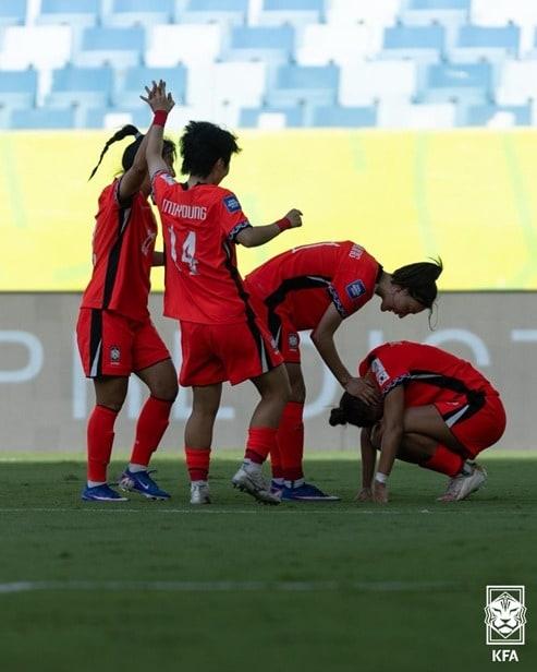 본문 이미지 - 여자축구대표팀이 19일(한국시간) 브라질에서 열린 FIFA 시리즈 2026 잠비아와 3차전에서 1-1로 비겼다. (대한축구협회 제공)