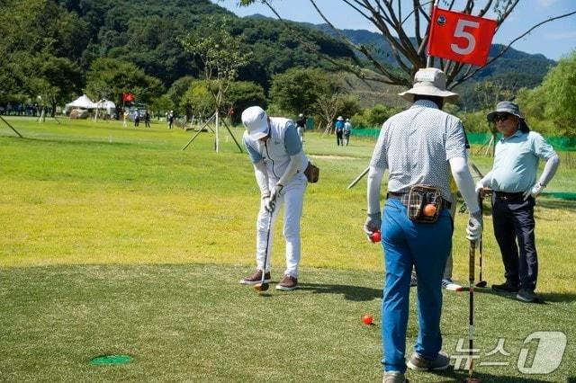 본문 이미지 -  제천 청풍호 파크골프장.(제천시 제공. 재판매 및 DB금지)