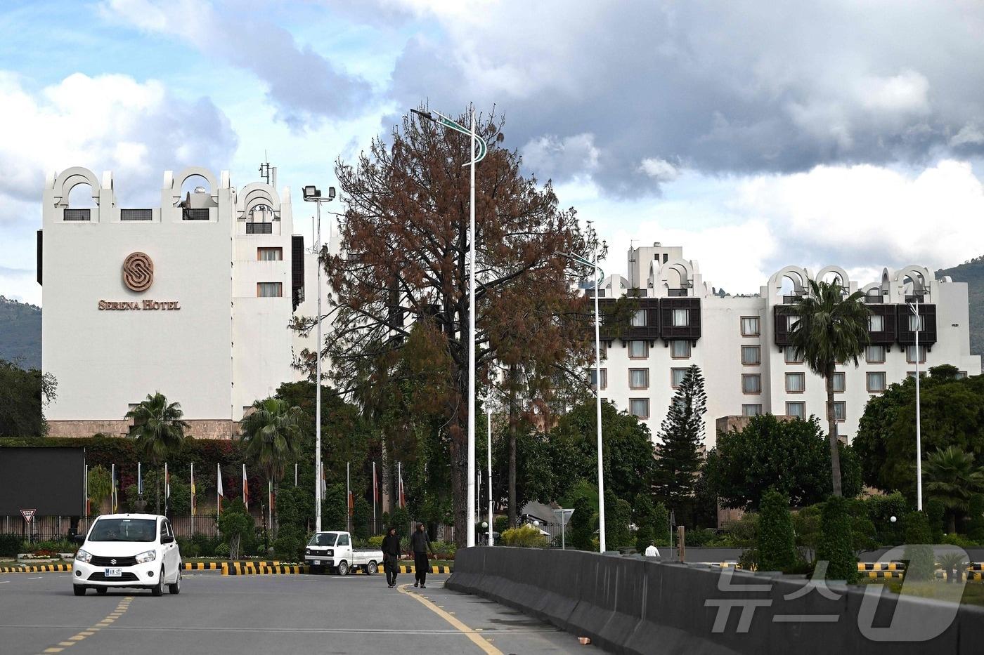 본문 이미지 - 이슬라마바드 세레나호텔. 2026.4.9 ⓒ AFP=뉴스1