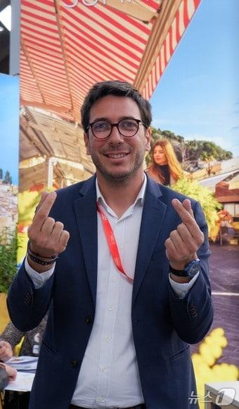 본문 이미지 - 장 세바스티앙 마르티네즈 니스 코트다쥐르 관광청 대표ⓒ 뉴스1 윤슬빈 관광전문기자