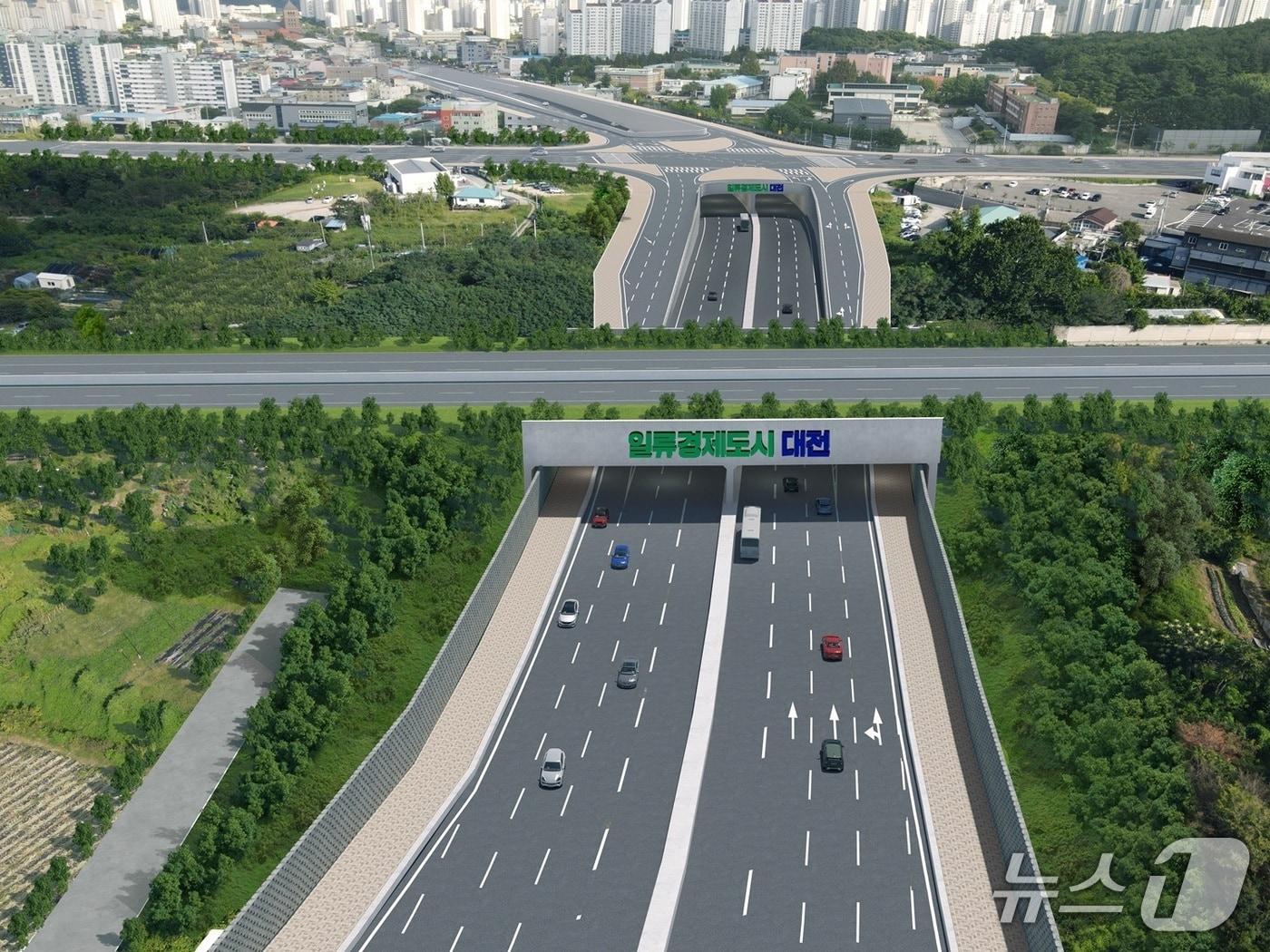 본문 이미지 - 구암교차로 입체화사업 (대전시 제공) / 뉴스1