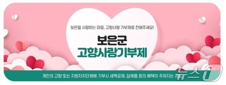 본문 이미지 - 고향사랑기부제 홍보물(보은군 제공. 재판매 및 DB금지) 