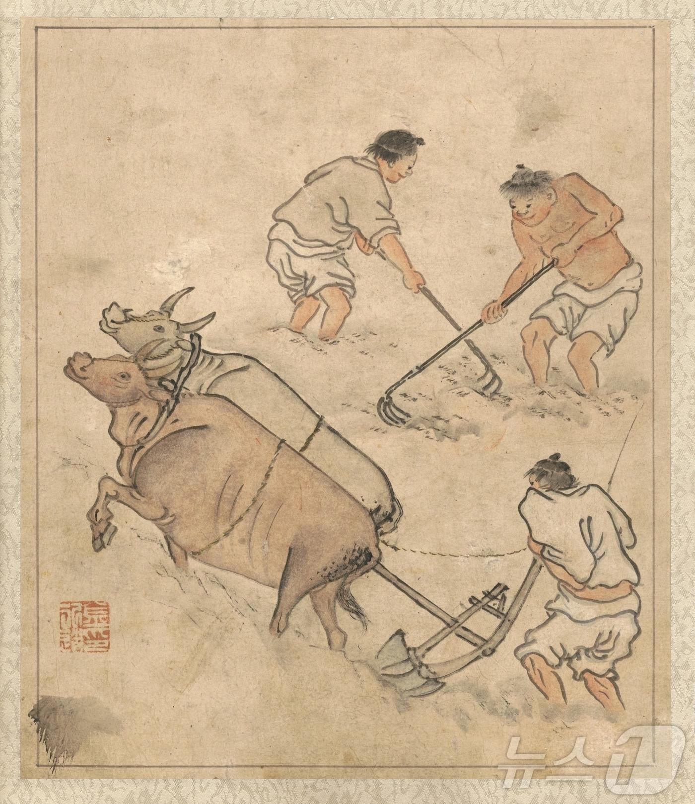 본문 이미지 - 한국국학진흥원은 2일 곡우를 맞아 ‘웹진 담談’ 146호(2026년 4월호)를 발행했다.사진은 단원 풍속도/뉴스1