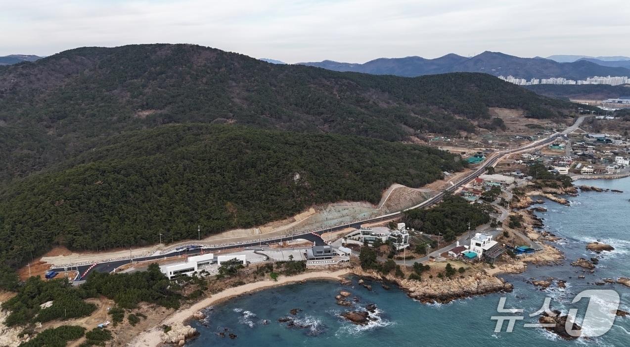 본문 이미지 - 기장군 대변~죽성교차로간 도로개설사업 7차 구간.(기장군 제공. 재판매 및 DB금지)