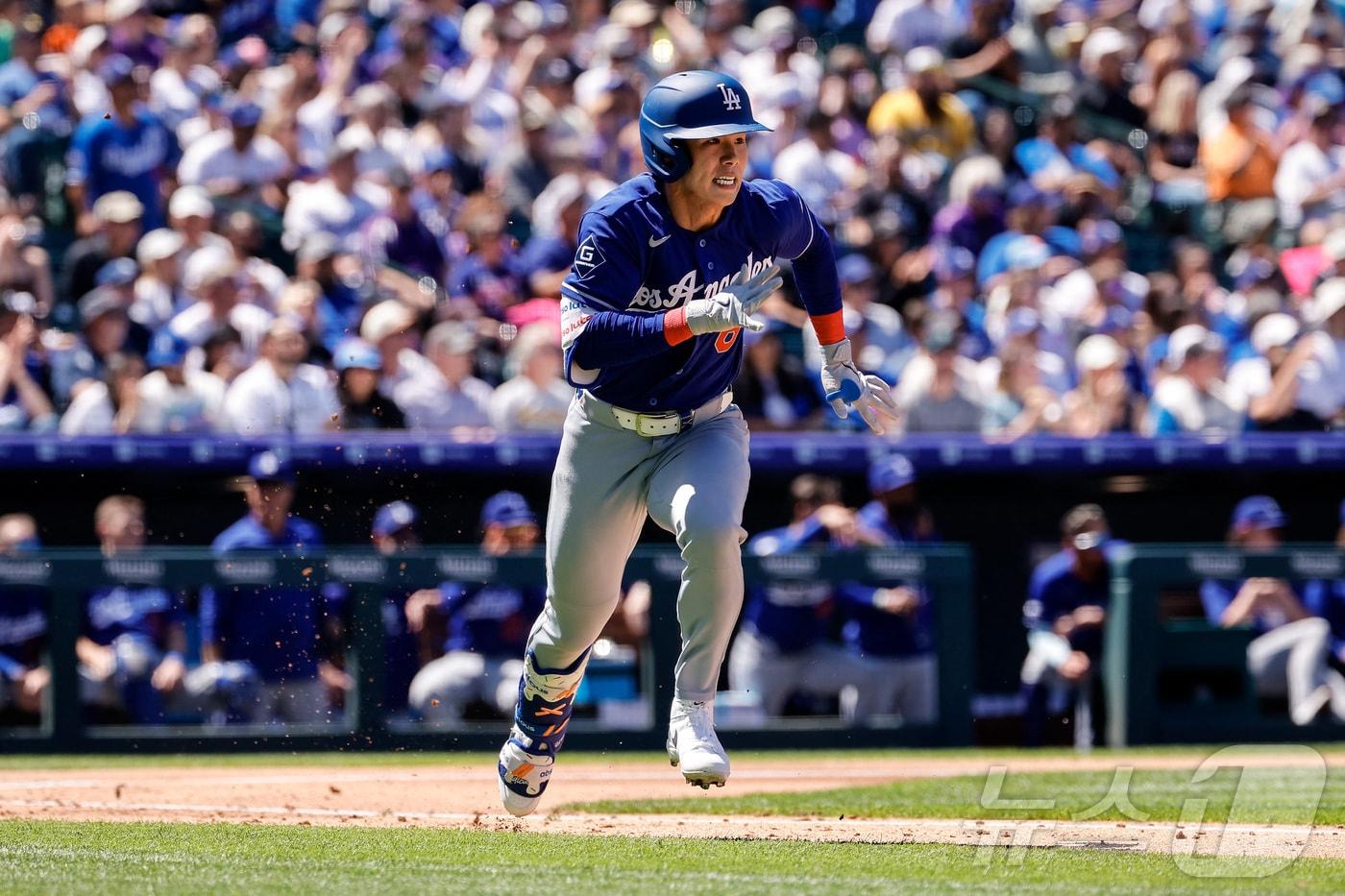 본문 이미지 - LA 다저스의 김혜성이 20일(한국시간) 열린 2026 메이저리그 콜로라도 로키스전에서 4타수 2안타 1득점을 기록했다. ⓒ 로이터=뉴스1