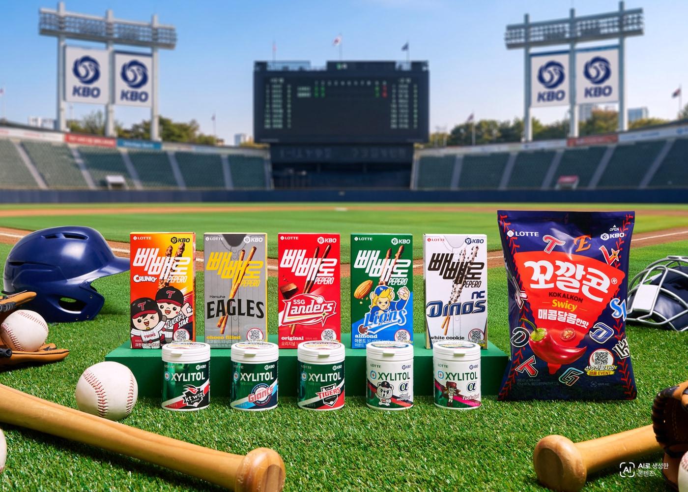 본문 이미지 - 롯데웰푸드XKBO 대표 제품 모음.(롯데웰푸드 제공)