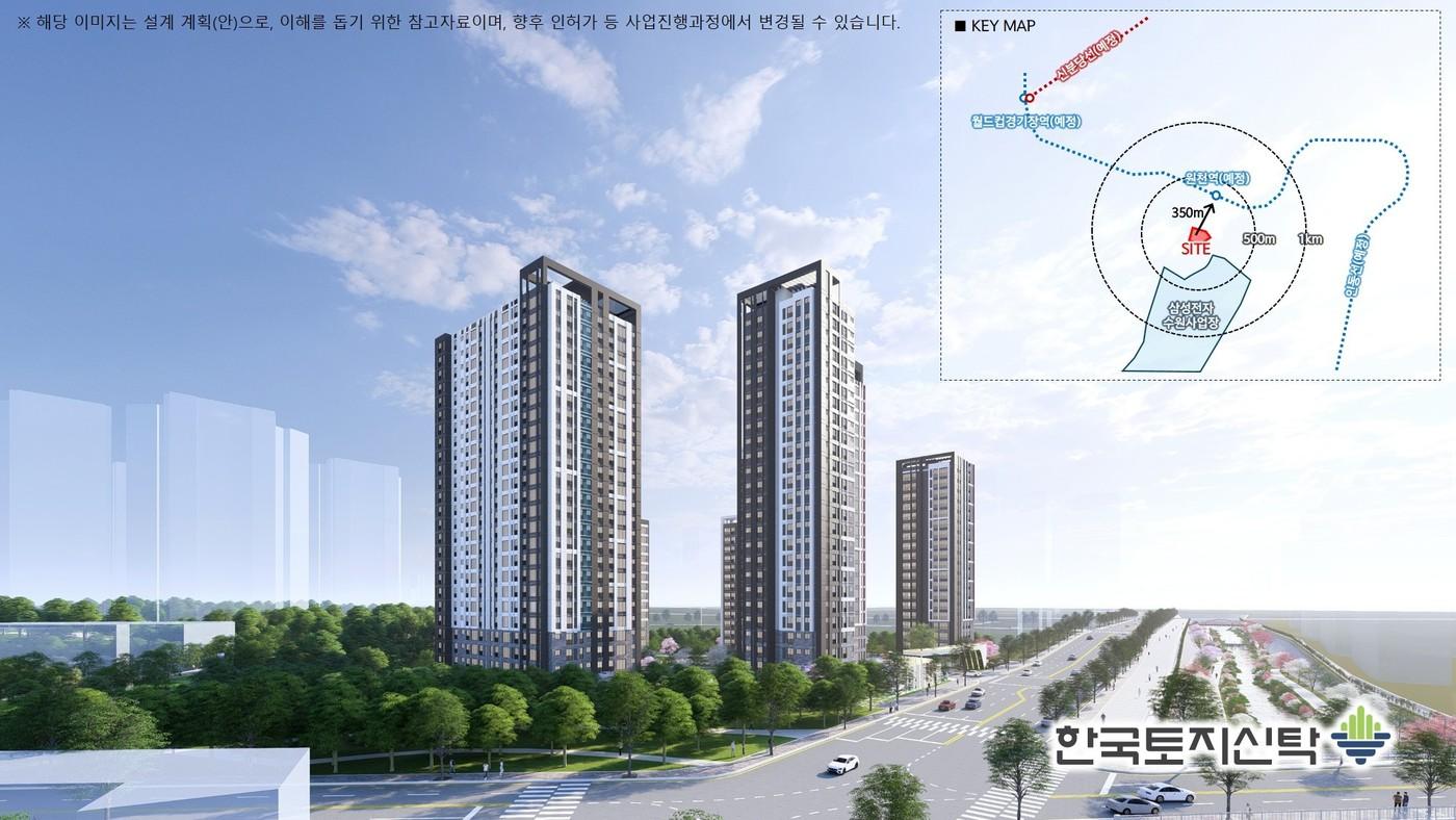 본문 이미지 -  메탄1구역 조감도(한국토지신탁 제공) 뉴스1 ⓒ News1   