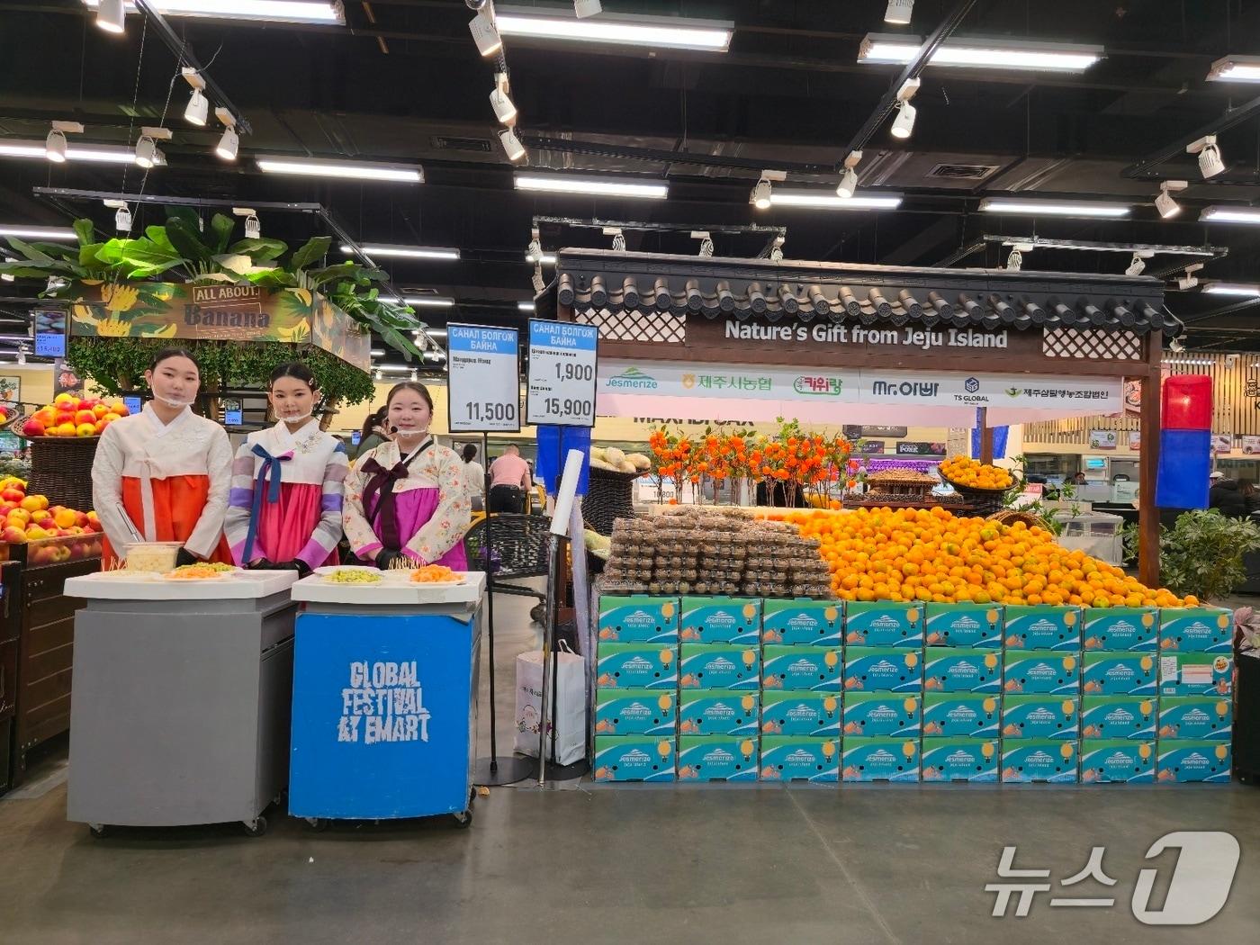 본문 이미지 - 제주시농협이 추진한 제주산 농산물 해외 수출 행사.(제주농협 제공. 재판매 및 DB 금지)