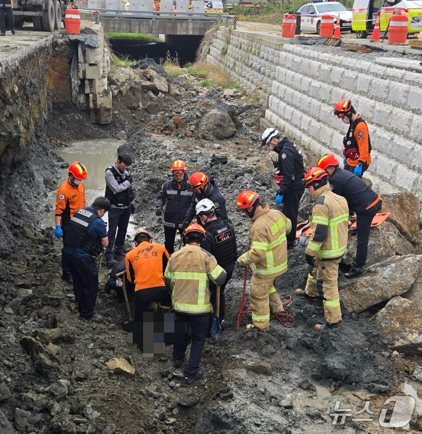 본문 이미지 - 보령 동대동 사고 현장. / 뉴스1
