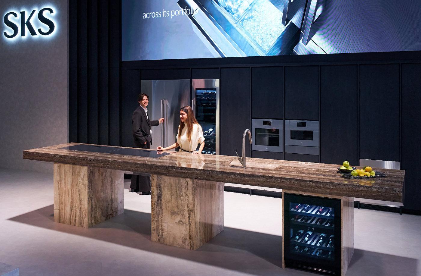 본문 이미지 - LG전자가 유럽 디자인의 중심 밀라노에서 역대 최대 규모 빌트인 가전 선보인다.(LG전자 제공)/뉴스1