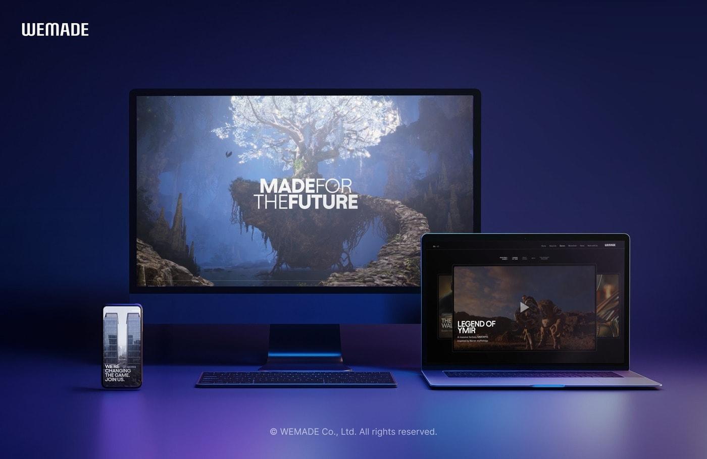 본문 이미지 - 위메이드가 21일 기업 공식 홈페이지를 개편했다.(위메이드 제공. 재판매 및 DB금지)2026.4.21 ⓒ 뉴스1