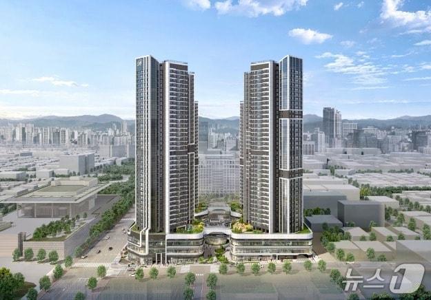 본문 이미지 -  힐스테이트 구월 아트파크 조감도 (현대엔지니어링 제공)