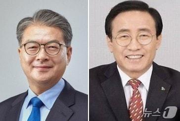 본문 이미지 -  충북 단양군수 선거 더불어민주당 김광직 후보와 국민의힘 김문근 후보(자료사진)