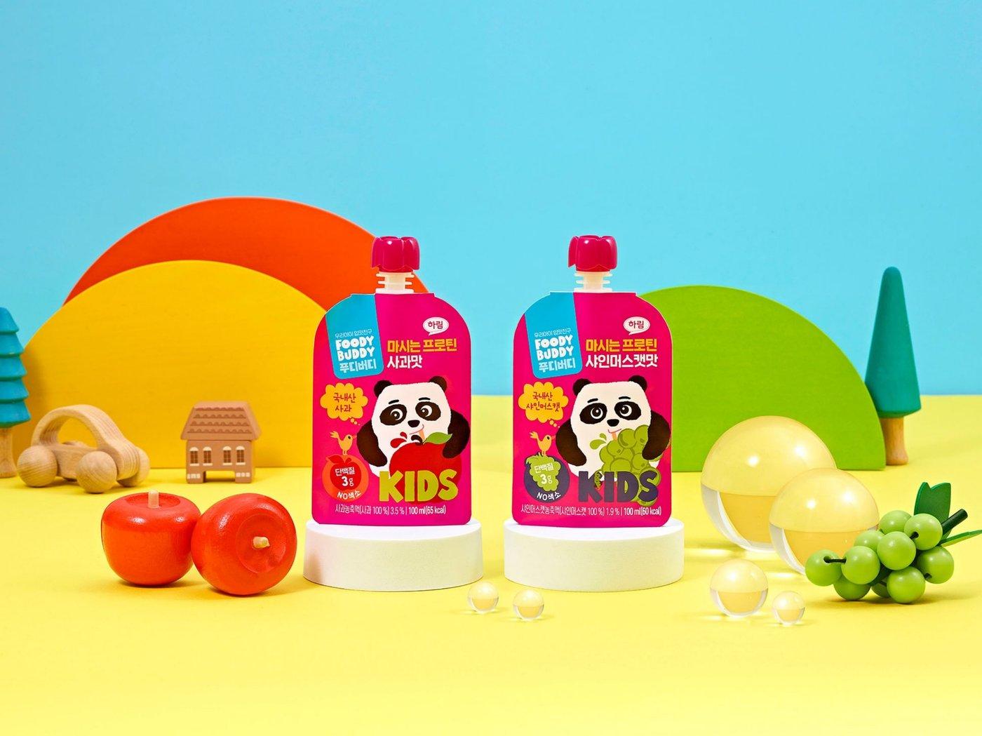 본문 이미지 - 푸디버디 '마시는 프로틴' 2종 제품 이미지.(하림 제공)