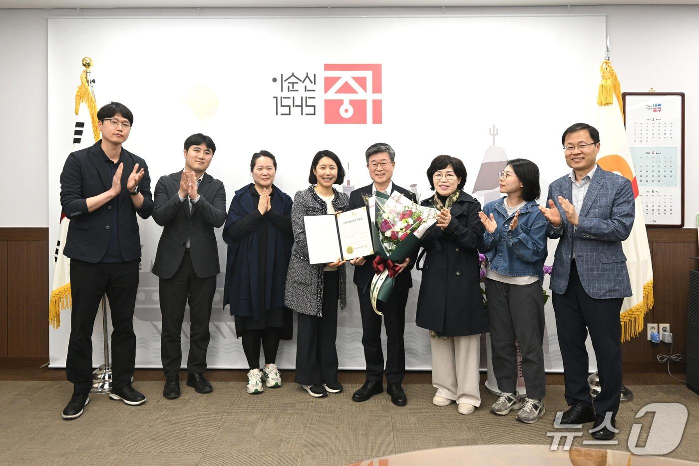 본문 이미지 -  남산타운 아파트 조합설립 인가 (중구청 제공) 뉴스1ⓒ news1