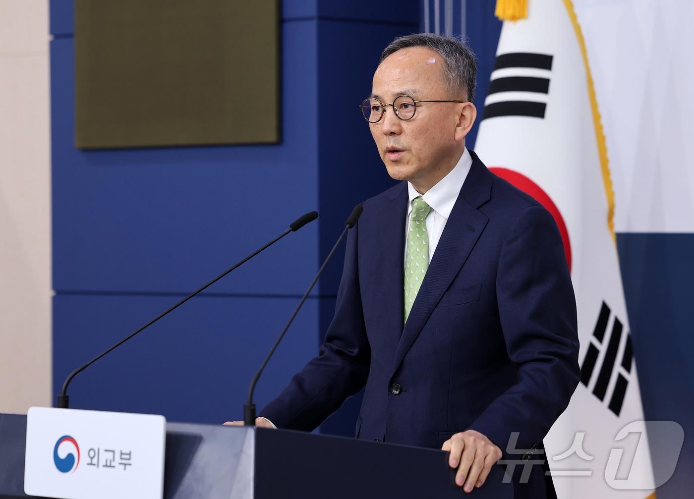 본문 이미지 - 박일 외교부 대변인. 2026.4.23 ⓒ 뉴스1 김성진 기자