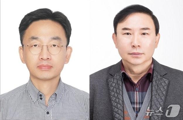 본문 이미지 - 장성재 충북경찰청 감사계장(왼쪽), 차상학 안보수사대장.(충북경찰청 제공. 재판매 및 DB금지)