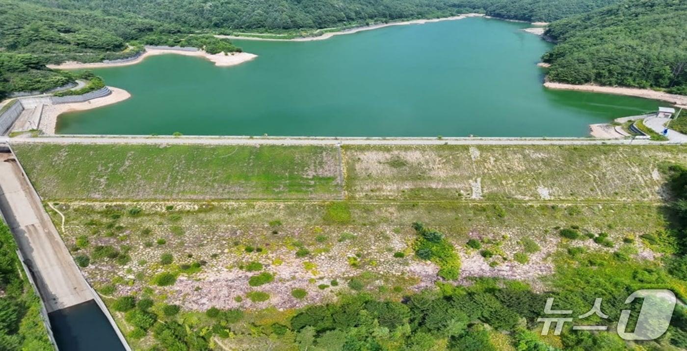 본문 이미지 - 괴산 송면지구 논 범용화 용수공급체계 구축사업 대상지(괴산군 제공. 재판매 및 DB금지)