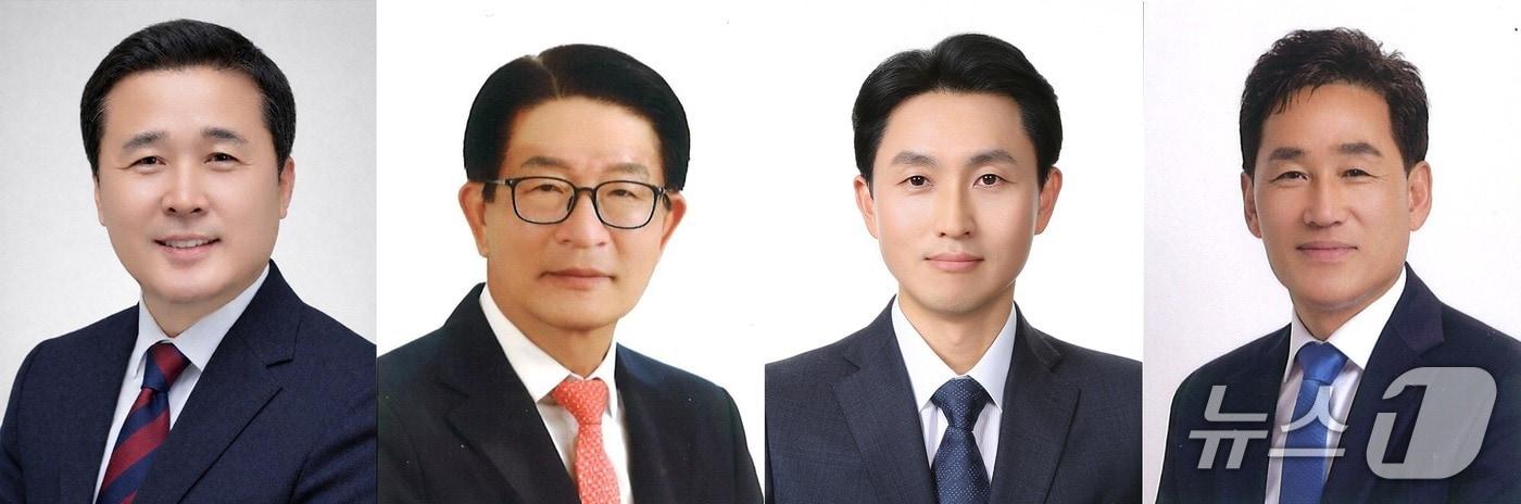 본문 이미지 - 민주당 백수명, 국민의힘 하학열, 무소속 양정건, 무소속 이옥철. 순서는 정당 및 가나다 순.(중앙선거관리위원회 홈페이지 갈무리. 재판매 및 DB금지)