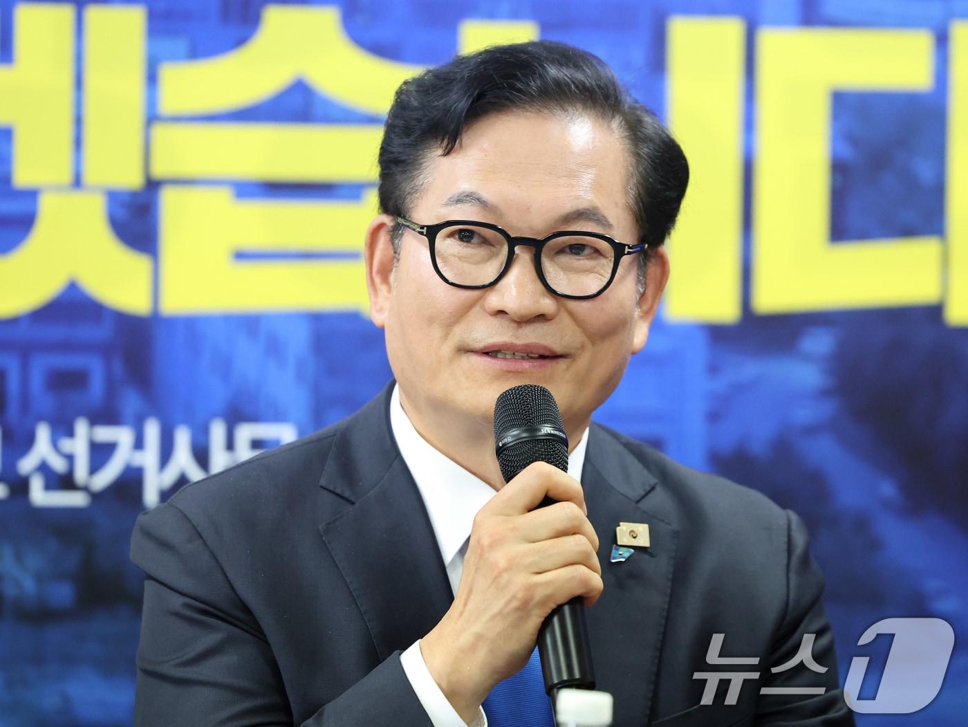 본문 이미지 - 송영길 더불어민주당 인천 연수갑 국회의원 보궐선거 후보. ⓒ 뉴스1 황기선 기자