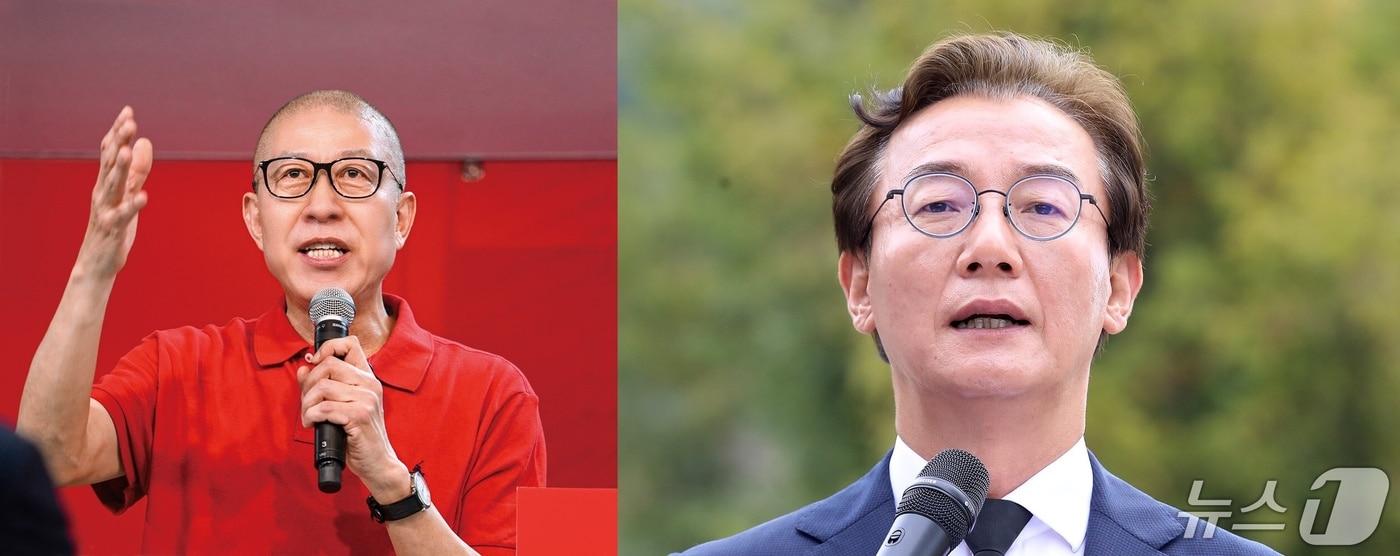 본문 이미지 - 박형준 부산시장(왼쪽), 전재수 국회의원. 재판매 및 DB금지