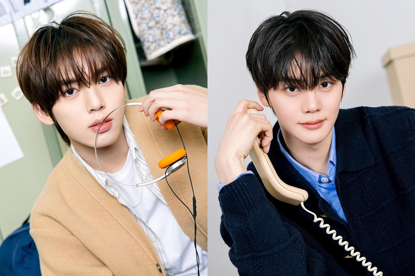 본문 이미지 - 앤더블의 한유진과 김규빈. (두산 베어스 제공)