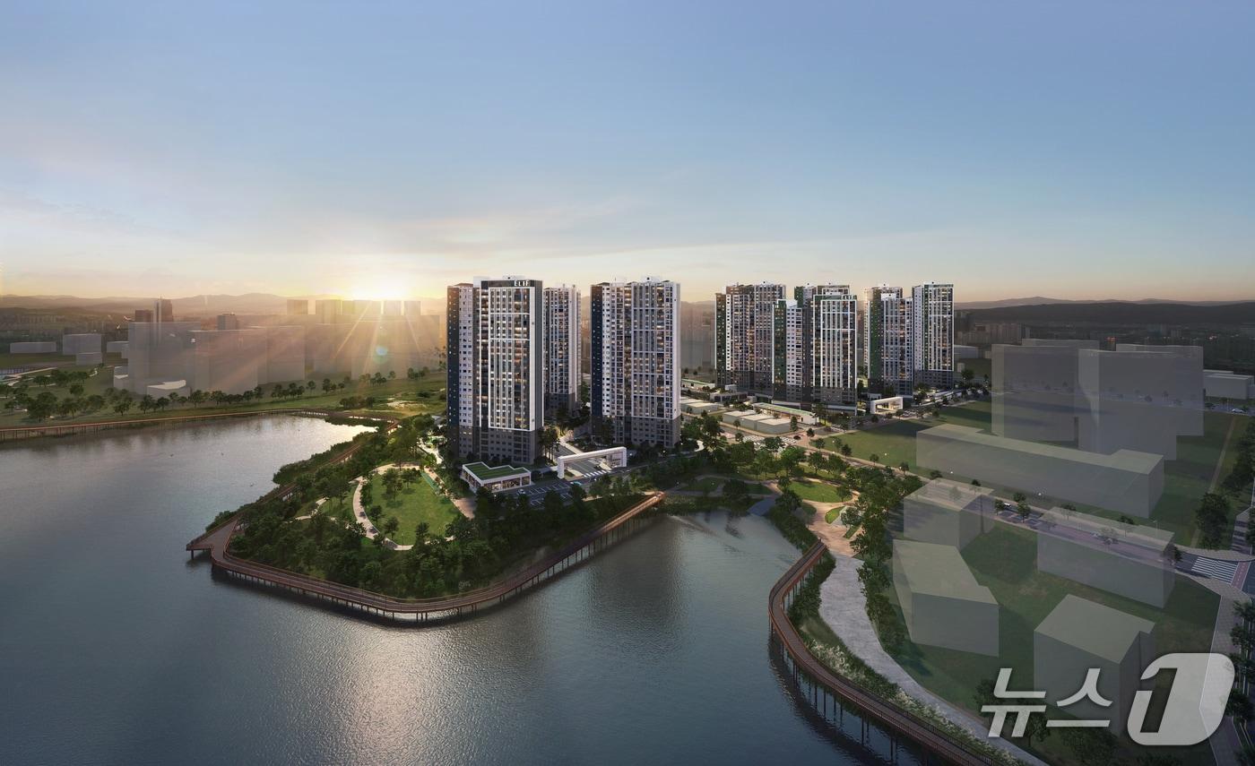 본문 이미지 - 엘리프 성성호수공원 조감도. (계룡건설 제공. 재판매 및 DB금지)