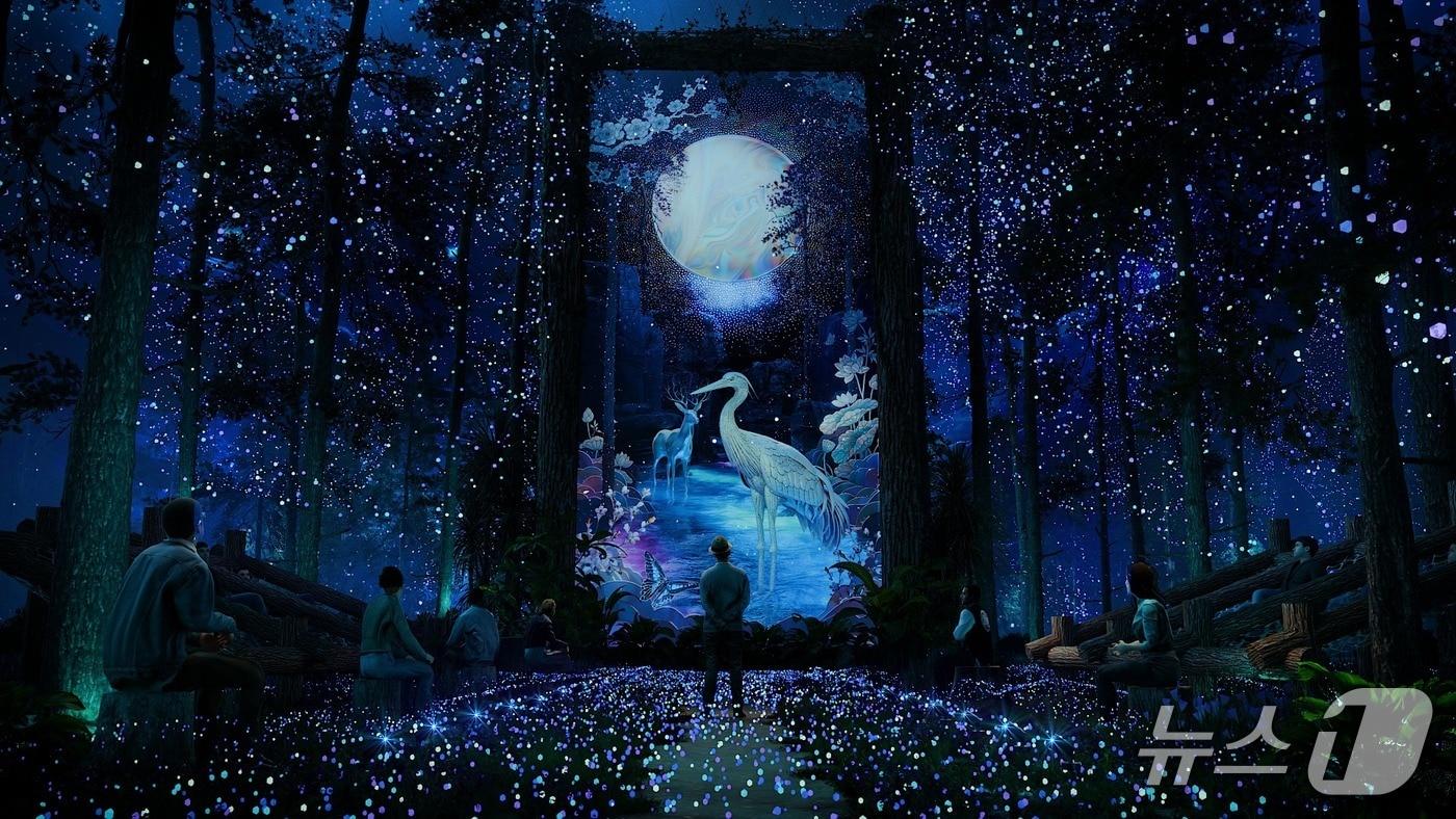 본문 이미지 - 하슬라강릉 이머시브 아트쇼 '인피니티 포레스트'(강릉시 제공, 재판매 및 DB 금지) 2026.4.24/뉴스1