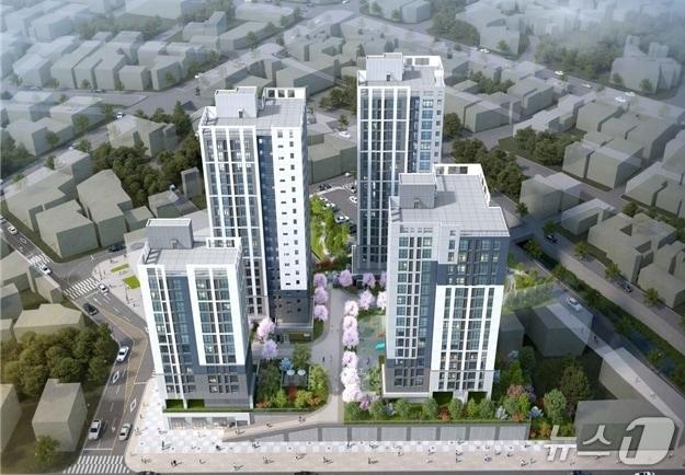 본문 이미지 - 아산온양 주상복합 1BL 공동주택 조감도.(아산시청 제공. 재판매 및 DB금지)