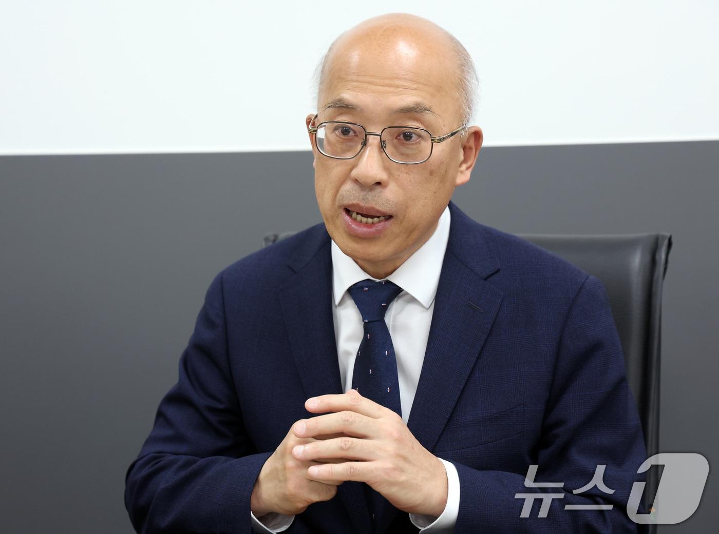 본문 이미지 - 조원철 법제처장이 24일 오후 서울 종로구 세종대로 정부서울청사에서 뉴스1과 인터뷰를 하고 있다. 2026.4.24 ⓒ 뉴스1 김명섭 기자