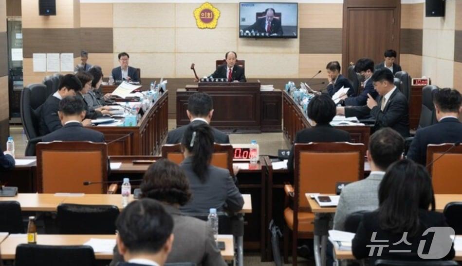 본문 이미지 - 인천시의회가 제308회 인천시의회 임시회 제1차 예산결산특별위원회를 진행하고 있다. (인천시의회 제공.재판매 및 DB금지)