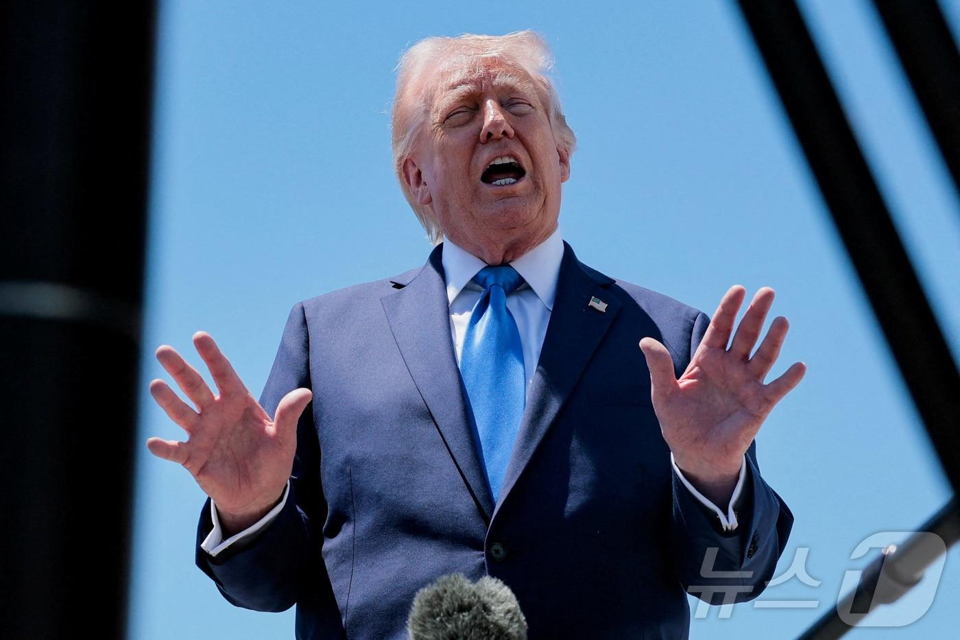 본문 이미지 - 도널드 트럼프 미국 대통령. 2026.04.25 ⓒ 로이터=뉴스1