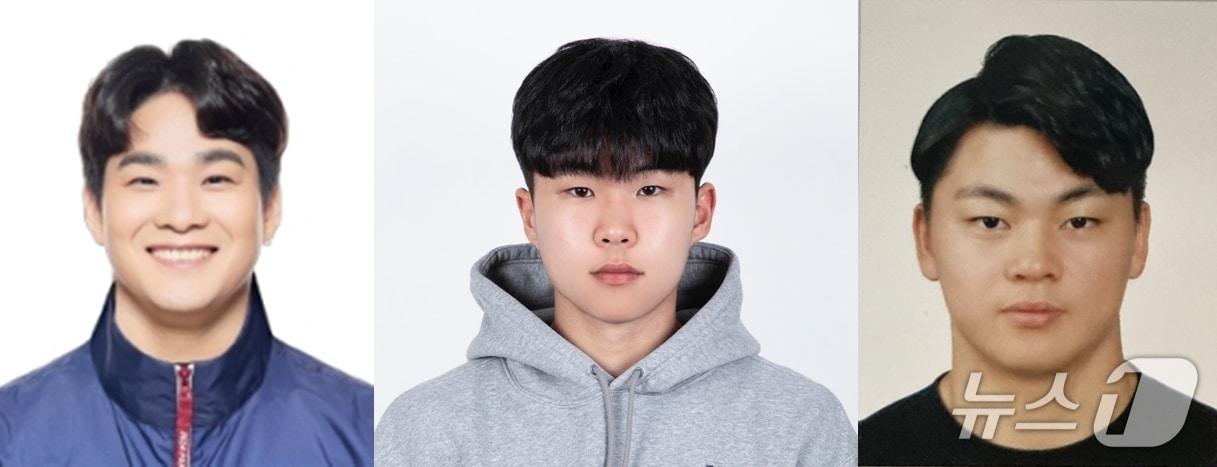 본문 이미지 - 전북 진안군청 역도선수단 유동주, 김정민, 최지호 선수.(사진 왼쪽부터)/뉴스1