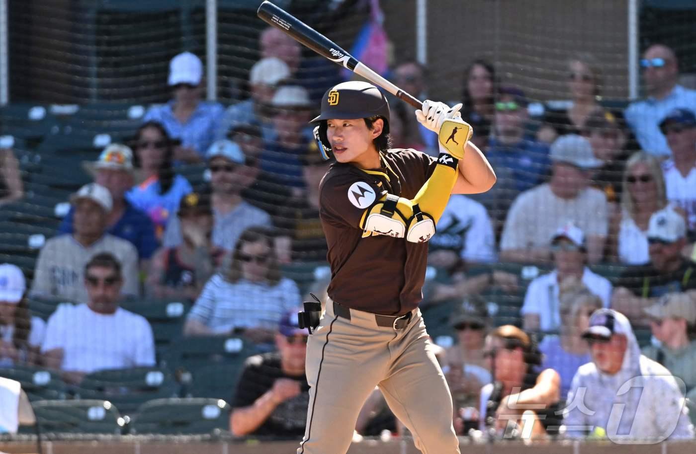 본문 이미지 - 샌디에이고 파드리스 산하 트리플A 팀에서 활동하고 있는 송성문. ⓒ AFP=뉴스1