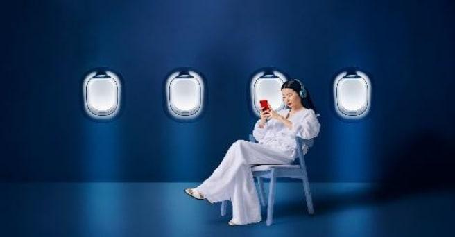 본문 이미지 - 스타링크 기내 와이파이(에어프랑스 제공) ⓒ 뉴스1 윤슬빈 관광전문기자