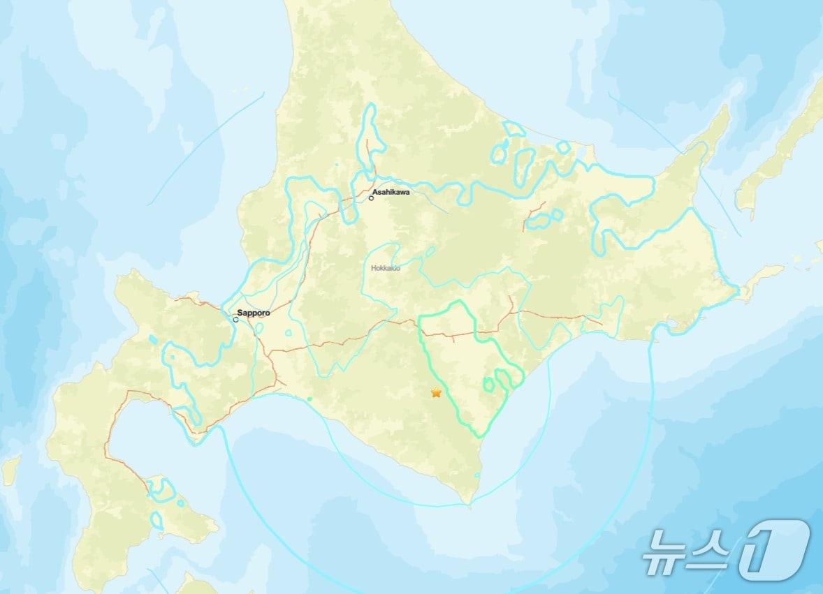 본문 이미지 - 일본 홋카이도에서 27일 규모 6.1의 지진이 발생했다. (출처=미국 지질조사국) 2026.4.27./뉴스1