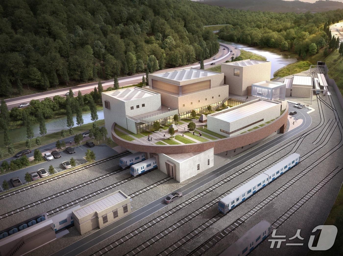본문 이미지 - 도시철도 양산선 차량기지 조감도.(부산교통공사 제공. 재판매 및 DB금지)