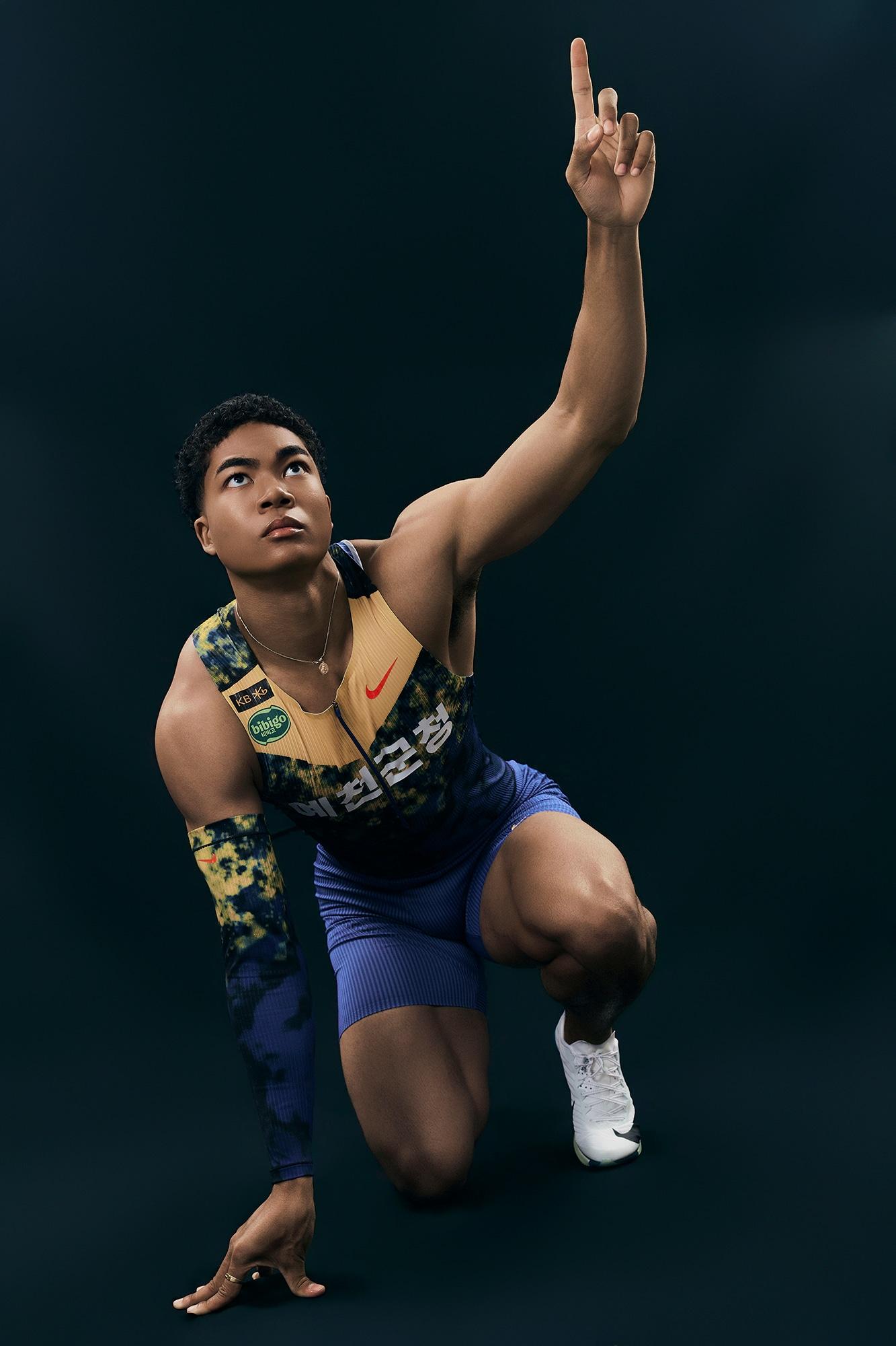 본문 이미지 - 한국 육상 단거리 유망주 나마디 조엘진(예천군청). (700크리에이터스 제공)