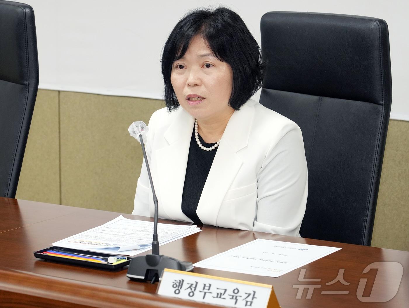 본문 이미지 - 제주특별자치도교육감 권한대행인 최은희 행정부교육감.(제주특별자치도교육청 제공, 재판매 및 DB 금지) ⓒ 뉴스1 오미란 기자