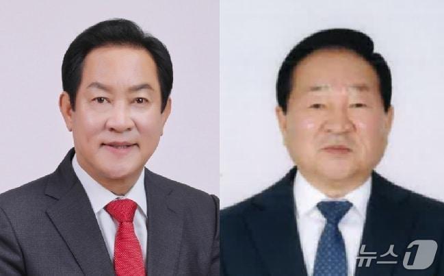 본문 이미지 - 제9회 전국동시지방선거 강원 평창군수 선거에 도전하는 심재국 국민의힘 후보(왼쪽)와 한왕기 더불어민주당 후보 자료 사진. 이름 가나다순. (중앙선거관리위원회 제공. 재판매 및 DB금지) 2026.4.27/뉴스1
