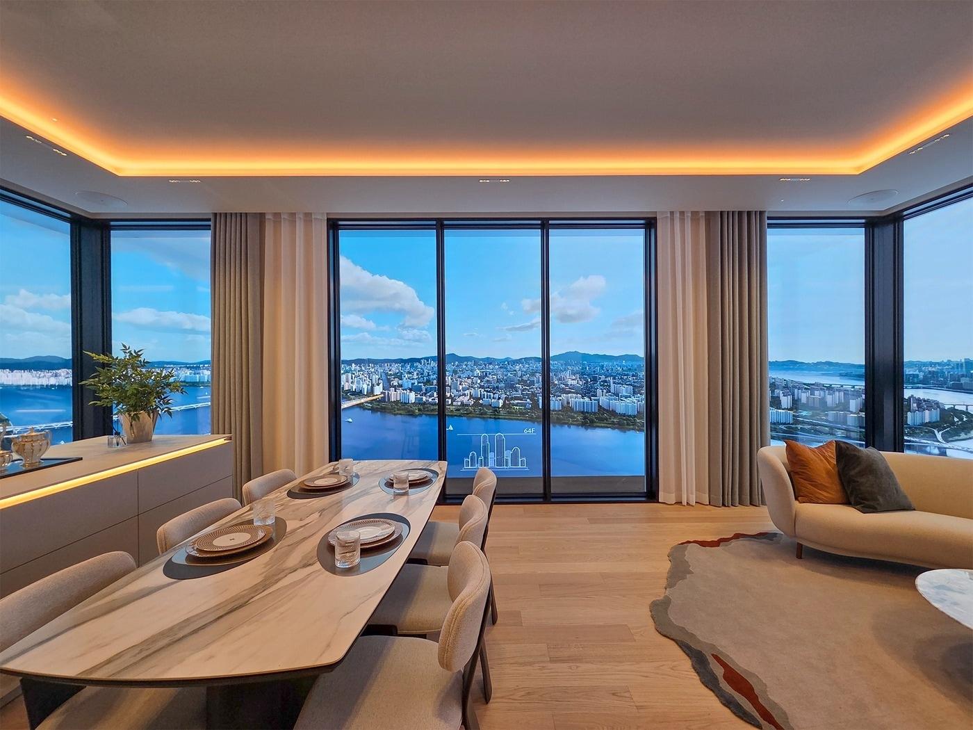 본문 이미지 - 성수동 자이 브랜드 팝업관 내부 (GS건설 제공)